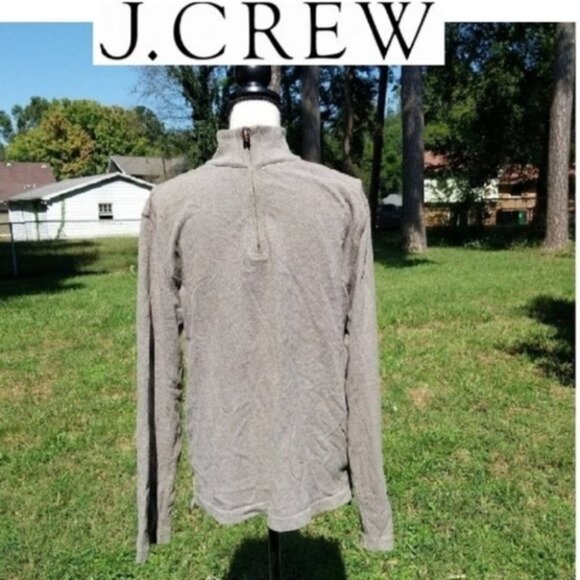 J. Crew Sueded Jersey Half Zip Mens Sweater M - Picture 1 of 7